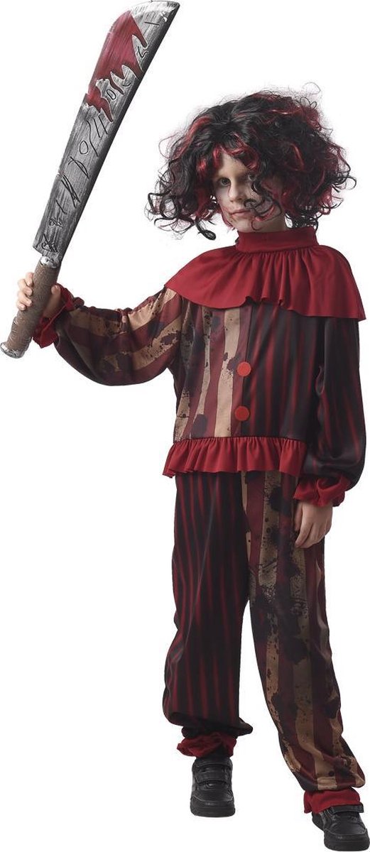 Griezelfeest Verkleedpak Killer Clown Maat 116-128